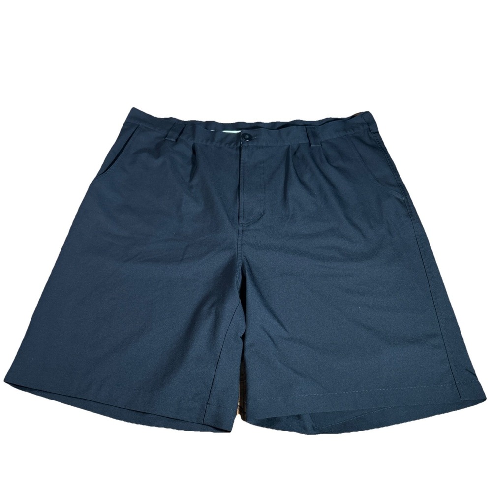 Under Armour Shorts Men's 40 Black Pleated Performance Golf Chinos 9" Inseam